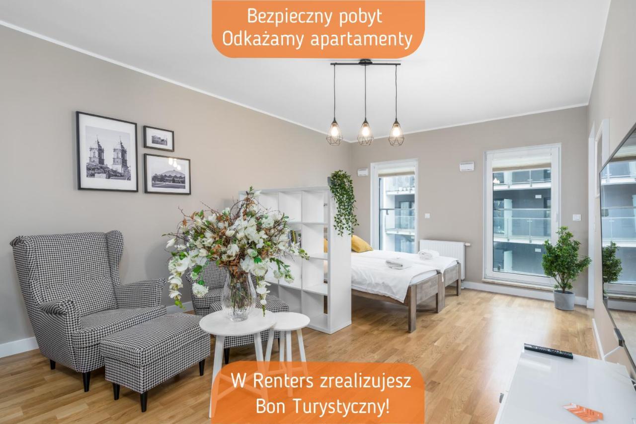Apartament Black & White Mostowa By Renters Poznan Bagian luar foto